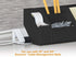 Bostitch Office Konnect Tape Dispenser with Premium Single-sided Tape, Sticks to Desk, Black (KT-TAPE-BLK)