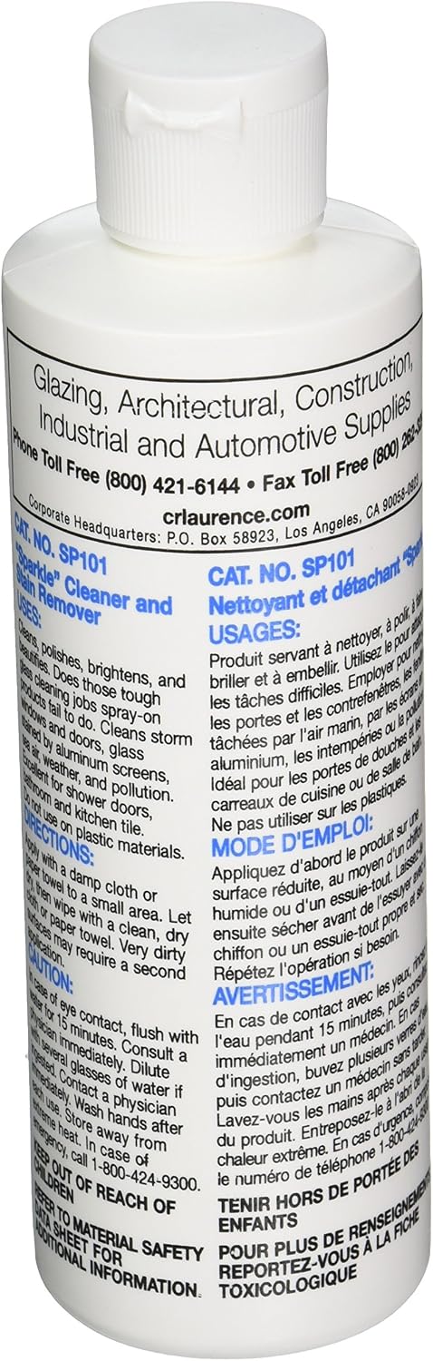 CRL 8 oz. "Sparkle" Cleaner and Stain Remover - Bottle