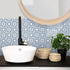 Peel & Stick Tile Stickers, 12 PCS Self Adhesive Backsplash Decorative Wall Stickers for Kitchen Bathroom, Waterproof