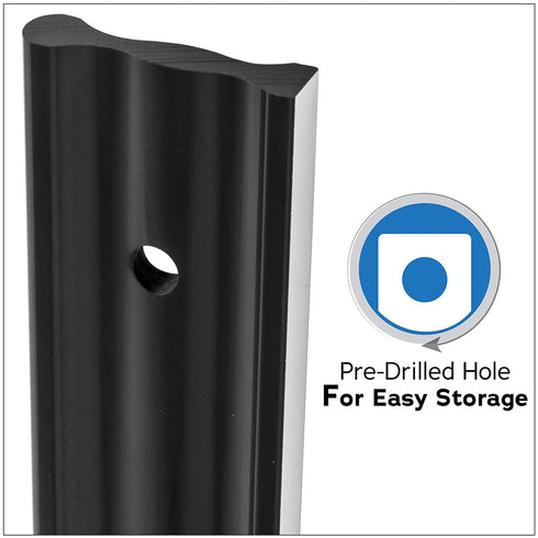 18 Inch Long Anodized Aluminum Straight Edge Bar with .001 Tolerance for Checking Straightness on Metal Surface Tops