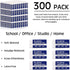 Yeaqee 300 Pcs White Pencil Erasers Bulk, Soft Art Erasers for Kids, Students, and Office Writing