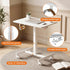 BPHEZJ Mobile Standing Desk with Wheels, Pneumatic Height Adjustable Rolling Computer Workstation with Lockable Casters