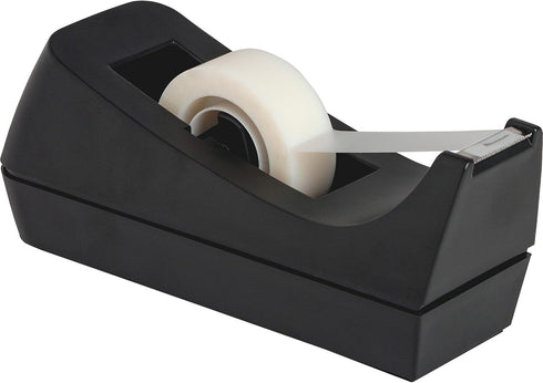 Desktop Tape Dispenser, Non-Skid Base - with 3 Extra Tape Dispenser Replacement Core, Perfect for Office, Home, School - Value Pack