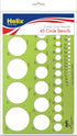 Helix Combo Circle Plastic Drawing Template, Essential Drafting Tool for Artists