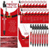 Sayglossy 48 Sets Christmas Employee Appreciation Gifts Bulk, Santa Claus Sublimation Pens with