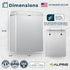 Alpine Sanitary Napkin Receptacle Wall Mounted Tampon Holder For Bathroom Provides Clean & Odor-Free Restroom for Home