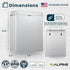 Alpine Sanitary Napkin Receptacle Wall Mounted Tampon Holder For Bathroom Provides Clean & Odor-Free Restroom for Home