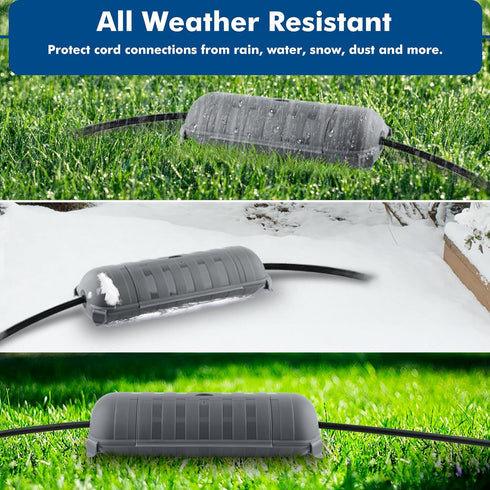 RESTMO Outdoor IP44 Waterproof Electrical Box, Weatherproof Extension Cord Cover for Power Connections
