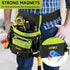Tool Belt with Magnetic Tool Pouch, 14-Pockets Adjustable & Detachable Tool Pouch for Electrician, Carpenter,