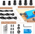 14 Pcs Pocket Hole Jig Kit, 15 Degree Woodworking Inclined Hole Jig with Drive Adapter