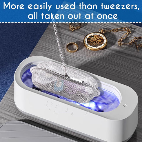 AIERSA 2Pcs Stainless Steel Basket for Ultrasonic Jewelry Cleaner, Small Part and Jewelry Cleaner Solution