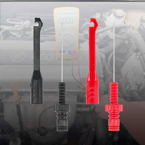 2Pack Wire Piercing Probe Clip, Insulation Puncture Probes for 4mm Banana Plug Extension Test Leads