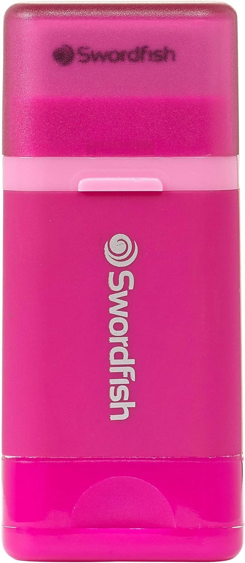 Swordfish “Combo” Pencil Sharpener and Eraser – Pink