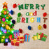 Christmas Bulletin Board Set, Merry and Bright Cutouts for Winter Holiday Classroom Wall Decorations