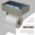 SUS304 Brushed Nickel Toilet Paper Holder Wall Mounted with Shelf & Wipes Storage Stainless Steel Modern Toilet Tissue