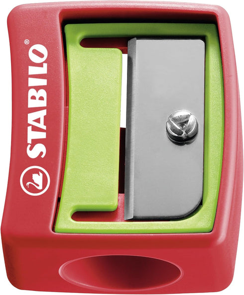 STABILO Multi-Talented Pencil Woody 3 in 1 ARTY - Pack of 18 Assorted Colors with Sharpener and Paint Brush