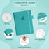Clever Fox Password Book - Small Pocket Organizer Logbook with Alphabetical Tabs for Website Logins (Turquoise)