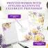 8 Pack 5x7in 4 Decorably Glittery Assorted Friend Card with Envelopes & Stickers - Cute Folded Life is Better with a