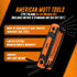 AMERICAN MUTT TOOLS 17pc Folding Allen Wrench Set SAE and Metric Hex Key Allen Wrenches