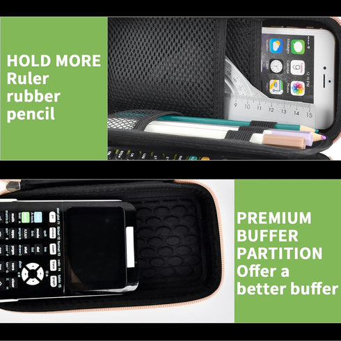 Case for Texas Instruments TI-84 Plus CE/TI-84 Plus/TI-83 Plus/TI-30XS/TI-36Pro Graphing Calculator, Rosa