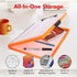 Dexas Slimcase 2 Plastic Clipboard with Storage, Neon Orange, A4 Holder for Office Supplies and Nursing