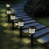 8 Pack Outdoor Solar Powered LED Garden Lights Landscape Lighting Waterproof Stake Path Lights for Patio Yard Backyard