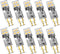 T5 Wedge Base LED Bulb 12V, 1.5 Watt Replace 7W 11W Incandescent Bulb for Path Light, 10-Count Warm White