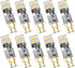 T5 Wedge Base LED Bulb 12V, 1.5 Watt Replace 7W 11W Incandescent Bulb for Path Light, 10-Count Warm White