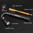 EverBrite 2-Piece Magnetic Pick Up Tool Set, Telescoping 360 Swivel Magnet Tool with LED Light, Gift for Dad