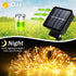 ALENEY 66 200 8 Solar String Lights Outdoor, Feet LEDs Modes Solar Fairy Lights for Outside, Waterproof Outdoor Light