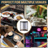 6 Pack 4 4.25" 11" View Menu Holder Menu Covers x | Black PU Leather Menu Sleeves Book Style for Restaurant Coffee Bars