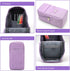 Standing Pencil Case, Large Capacity Zippered Pouch for School Supplies and Office Organization (Purple)