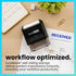 ExcelMark A-1539 Self-Inking Rubber Stamp - Received with Signature Line, Blue