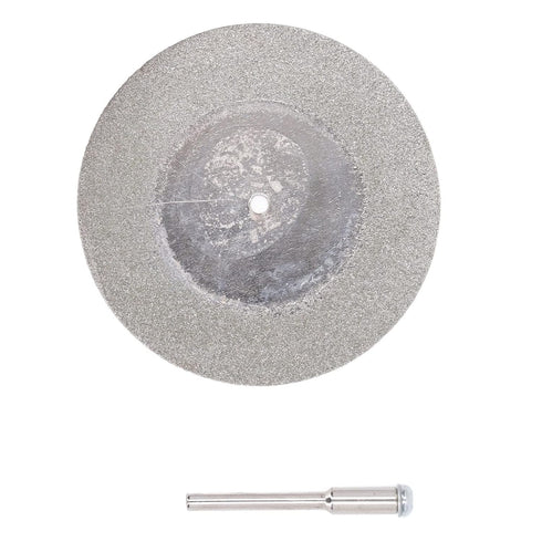 10Pcs Diamond Cutting Wheel Diamond Cutting Discs Cut Off Wheel Blades Set Power Rotary Tool Parts for Wood Metal Stone with Connecting Rods(60mm / 2.4in)