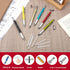 IANFAN 36 6 1 Pcs in Multitool Tech Tool Pen with Ruler, Level Gauge, Ballpoint Pen and Black Ink Refills, Stylus Pen