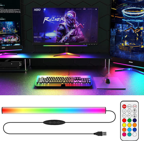 WILLED RGB Under Monitor Light Bar, Gaming Lights for Gaming Setup, RGB