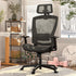 ELAMAX Office Chair 1096 Cushion in Grey with Black Frame and Grey Mesh