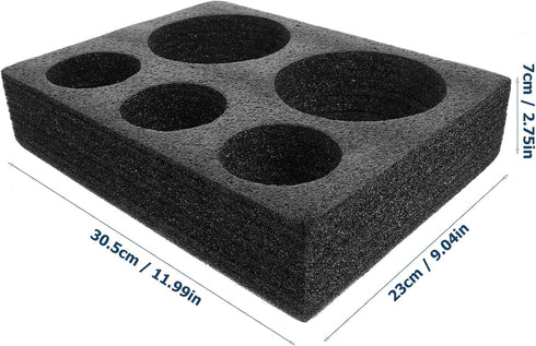 2.76X9.06X2.76 Inches Cup Holder Carrier Foam Tray for Takeout Beverages Milk Tea Coffee Drink Storage