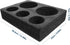 2.76X9.06X2.76 Inches Cup Holder Carrier Foam Tray for Takeout Beverages Milk Tea Coffee Drink Storage