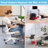 Bell Glides Replacement Office Chair Swivel Caster Wheels, 5 Pcs with Self Adhesive Felt Pads for Carpet