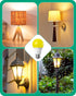 EDISHINE A19 Yellow Light Bulbs, 9W(60W Equivalent), 600LM 2400K Amber Glow, E26 Medium Base, Non-Dimmable, 8 Pack
