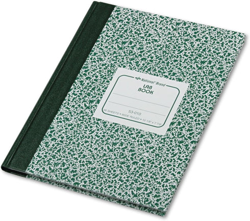 National 53010 Lab Notebook, Legal Rule, 10 1/8 x 7 7/8, White, 96 Sheets