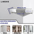 LIWEIKE Brushed Nickel Shower Foot Rest Bar Wall Mount Shower Stool for Shaving Legs Non-Slip Scrub Shower Foot Step