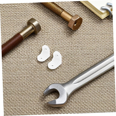 1set Lurrose Plastic Corner Connectors Shaped Brackets for Reinforcing Cabinets Chairs and Tv Stands for Use Includes