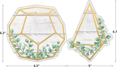 Teacher Created Resources Eucalyptus Geometric Terrariums Accents (TCR8475)