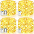 4-Pack 132FT 400LED Fairy Lights Battery Operated with Timer&Remote, Waterproof Twinkle Lights