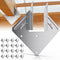 20 Pack Hurricane Tie, 18-Gauge Strong Galvanized Joist Hangers, Rafter Tie Brackets for Roofing Trusses and Timber
