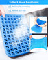 WISIMMALL 14.5" 10.5" Gel Seat Cushion, Portable Travel Cushion for Long Sitting, Thick & Foldable, x Large Size Chair