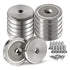 Strong Neodymium Disc Magnets with Countersunk Holes for DIY, Craft, Office, Building, Fridge - 1.4 inch x 7mm (12)