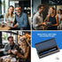 ZenZoi Blue Ballpoint Pen - Premium Pen with Gold Trim, Smooth Writing Schmidt Ink Refills, Luxury Gift Set